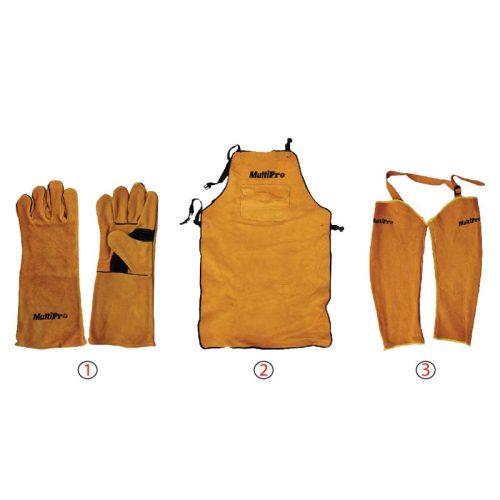 Premium Cow Leather Welding Glove, Apron, Arm Sleeve Multipro
