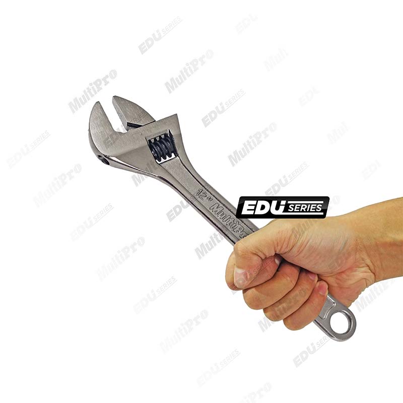 MultiPro Handtools EDU Series ADJUSTABLE WRENCH BLACK NICKLE (H) 12-EDU 0.WRH.BA14.0012E Kunci Inggris 12 Nikel Hitam Multi Mayaka Perkakas Tangan Alat Tukang dan Bengkel