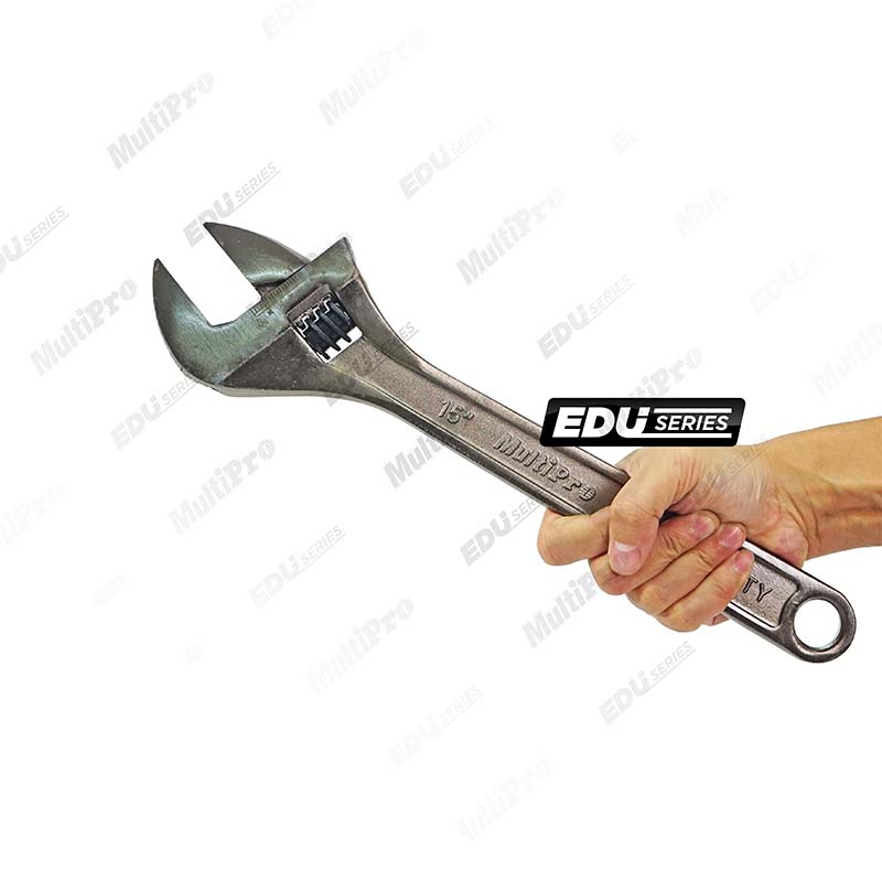 MultiPro Handtools EDU Series ADJUSTABLE WRENCH BLACK NICKLE (H) 15-EDU 0-02020300015E Kunci Inggris 15 Nikel Hitam Multi Mayaka Perkakas Tangan Alat Tukang dan Bengkel